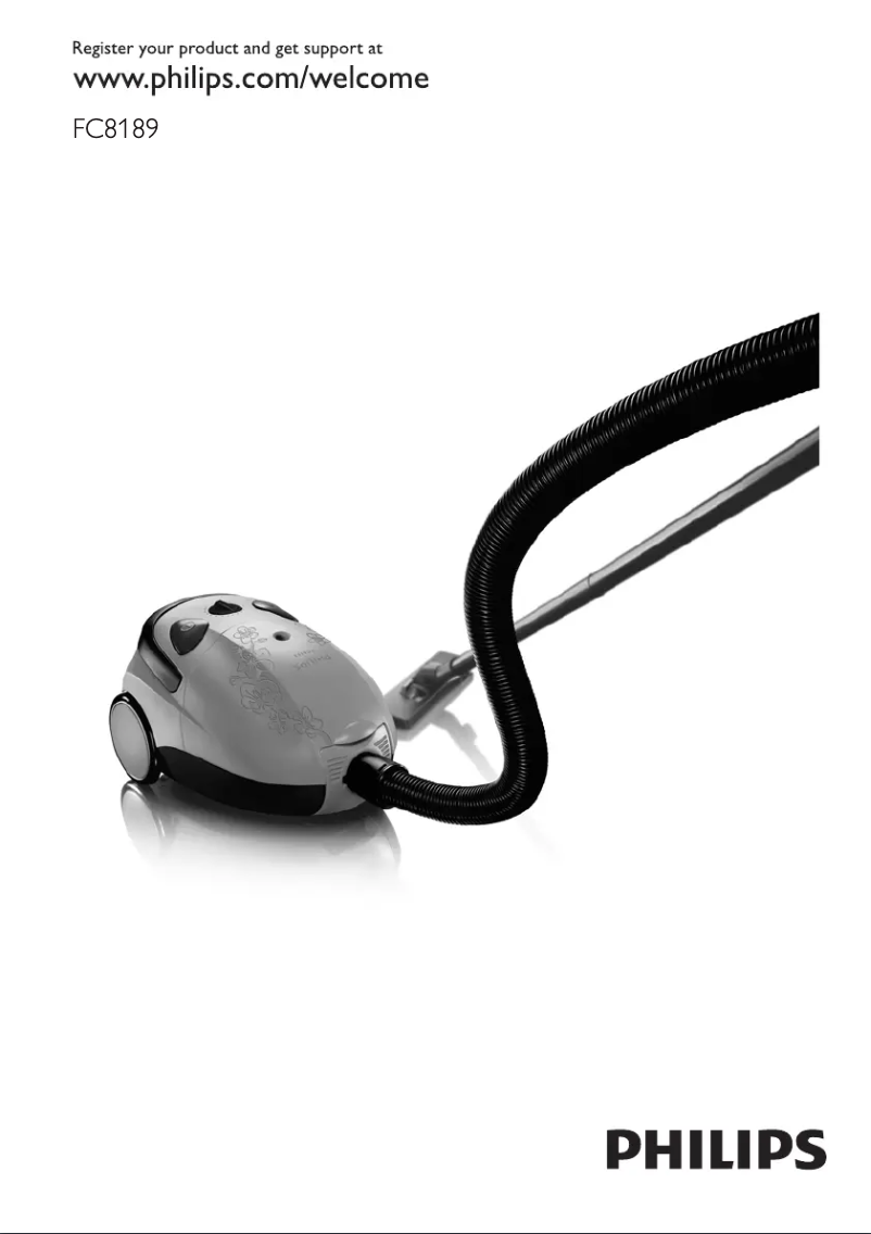 Imagen de la primera página del manual del dispositivo HomeCare FC8189