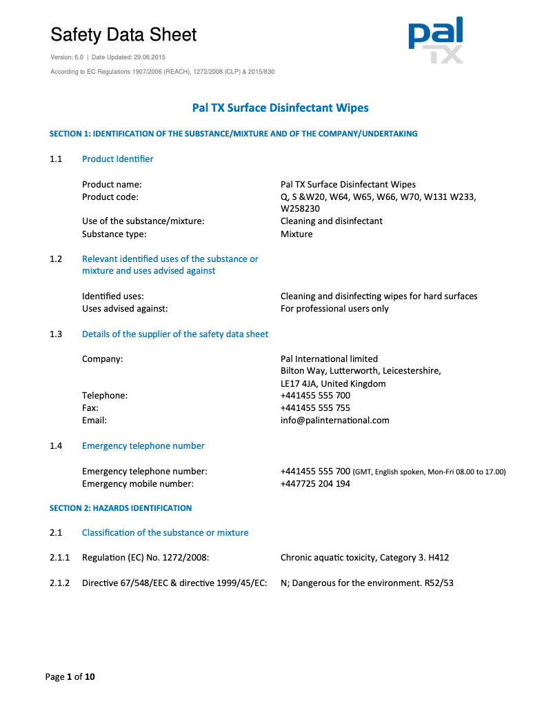 Page 1 de la notice Manuel utilisateur Comark PW200T