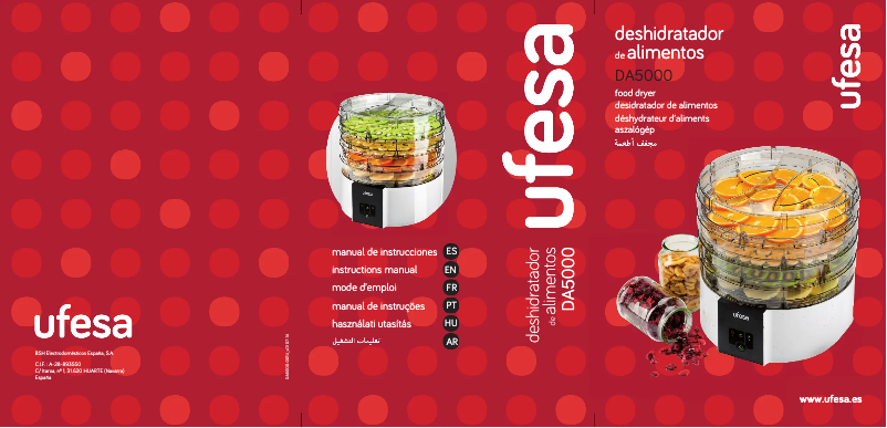 Page 1 de la notice Manuel utilisateur Ufesa DA5000