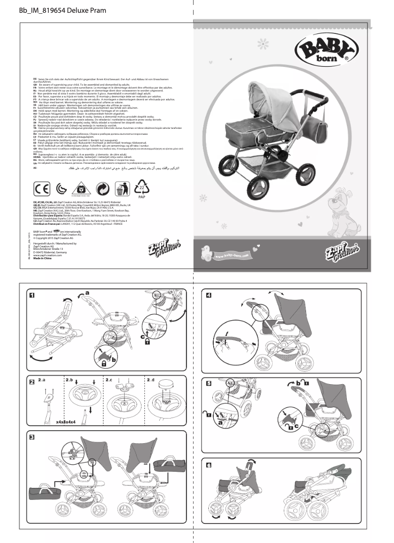 Page n°1 - Manuel utilisateur BABY born 821343