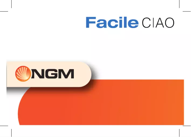 Page n°1 - Manuel utilisateur NGM Facile Ciao