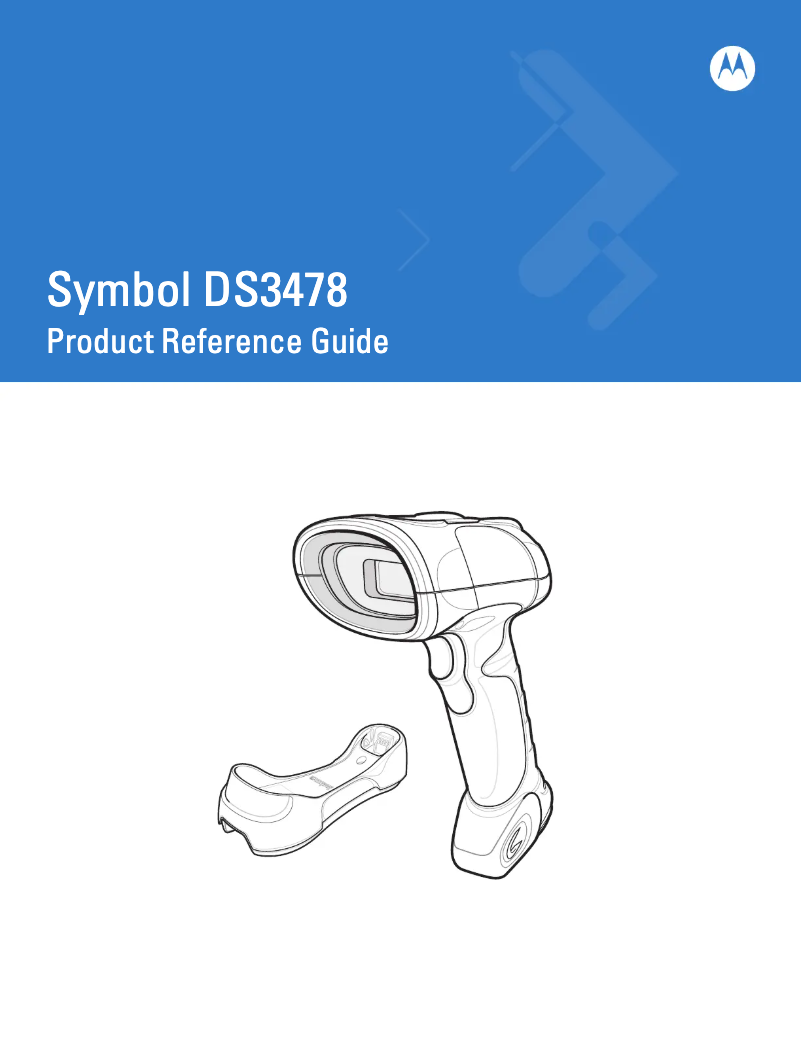 Image de la première page du manuel de l'appareil Symbol DS3478