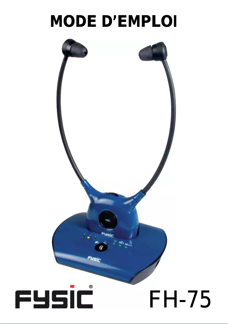 Image de la première page du manuel de l'appareil FH-75