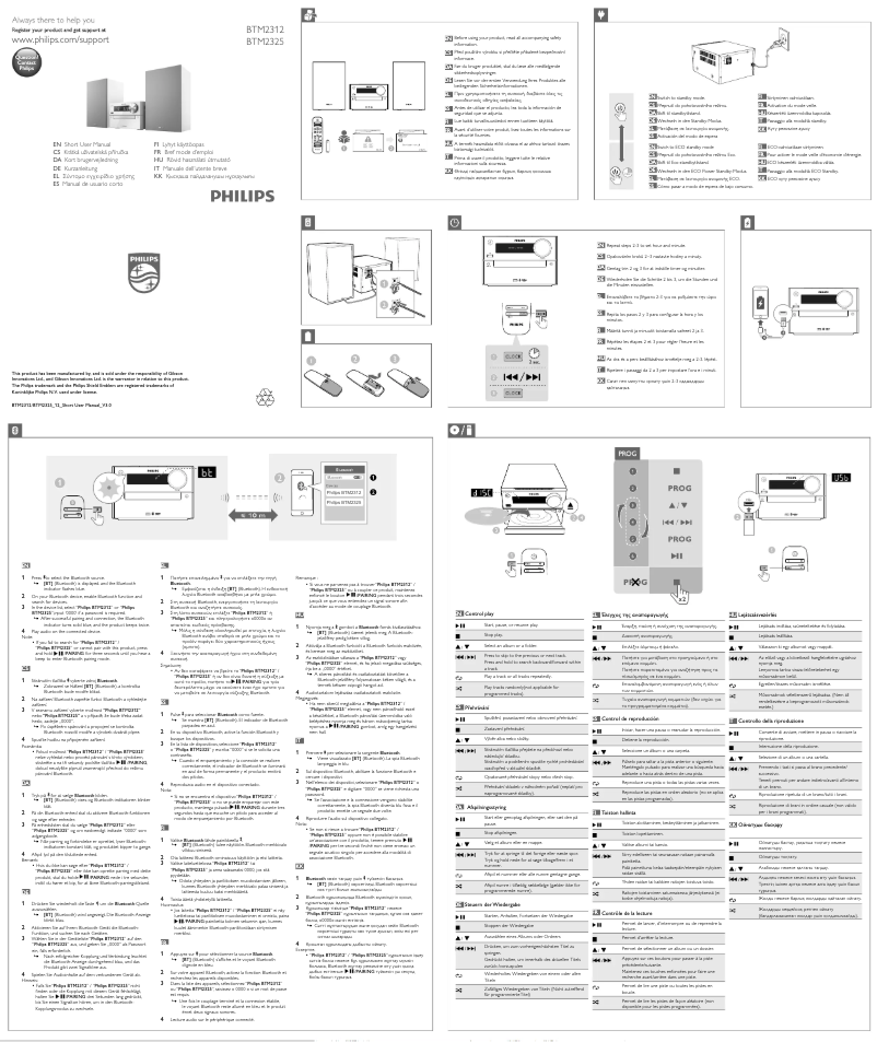 First page image of the manual for BTM2325