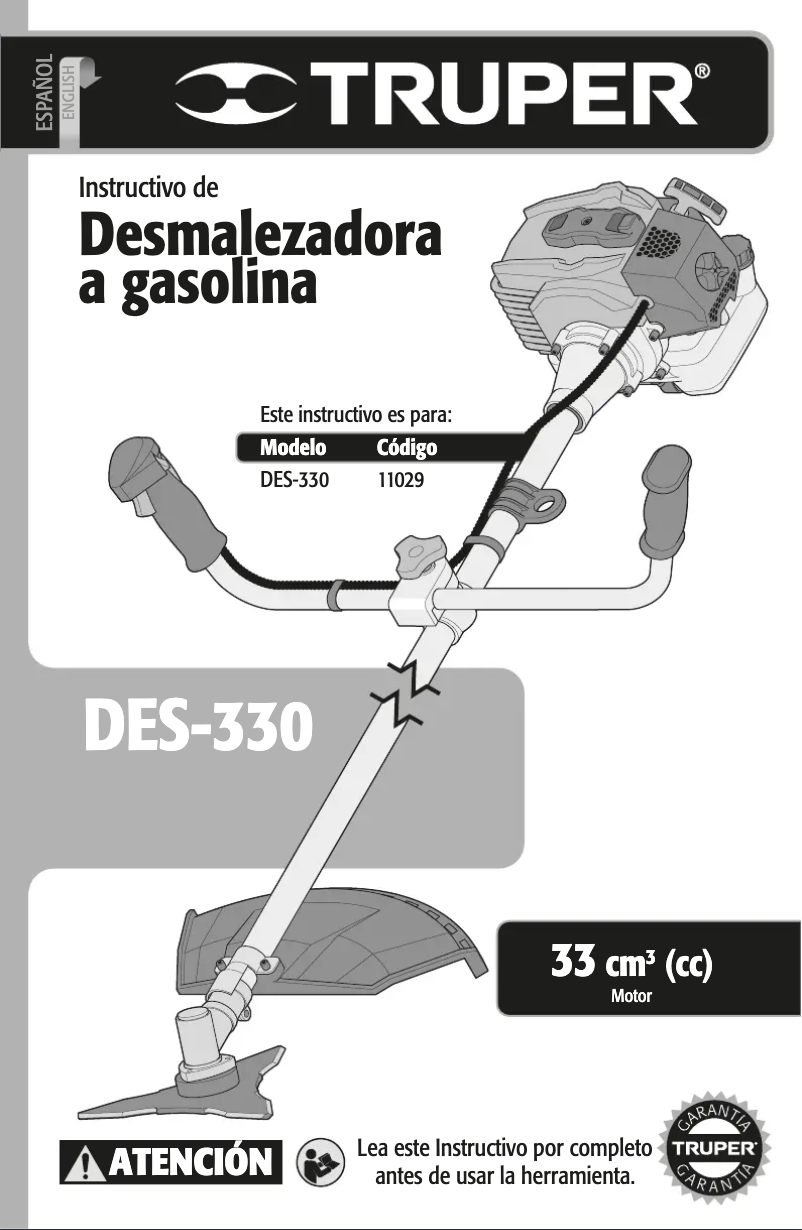 Page n°1 - Manuel utilisateur Truper DES-330
