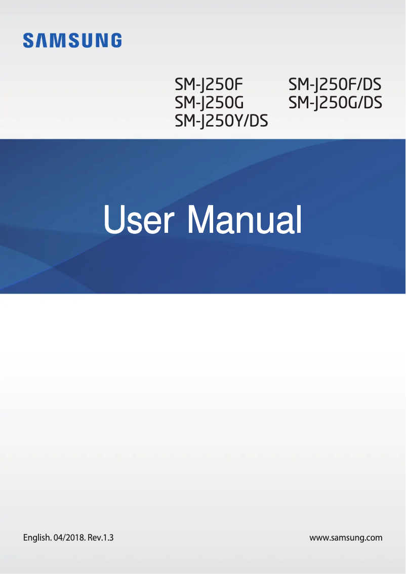 Page 1 de la notice Manuel utilisateur Samsung Galaxy J2 (2018)