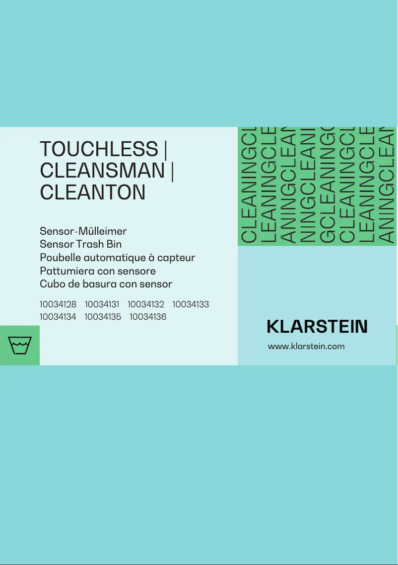 Page n°1 - Manuel utilisateur Klarstein Cleanton