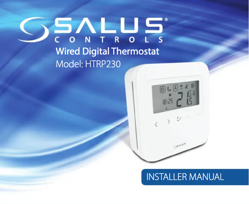 Page 1 de la notice Manuel utilisateur Salus HTRP230