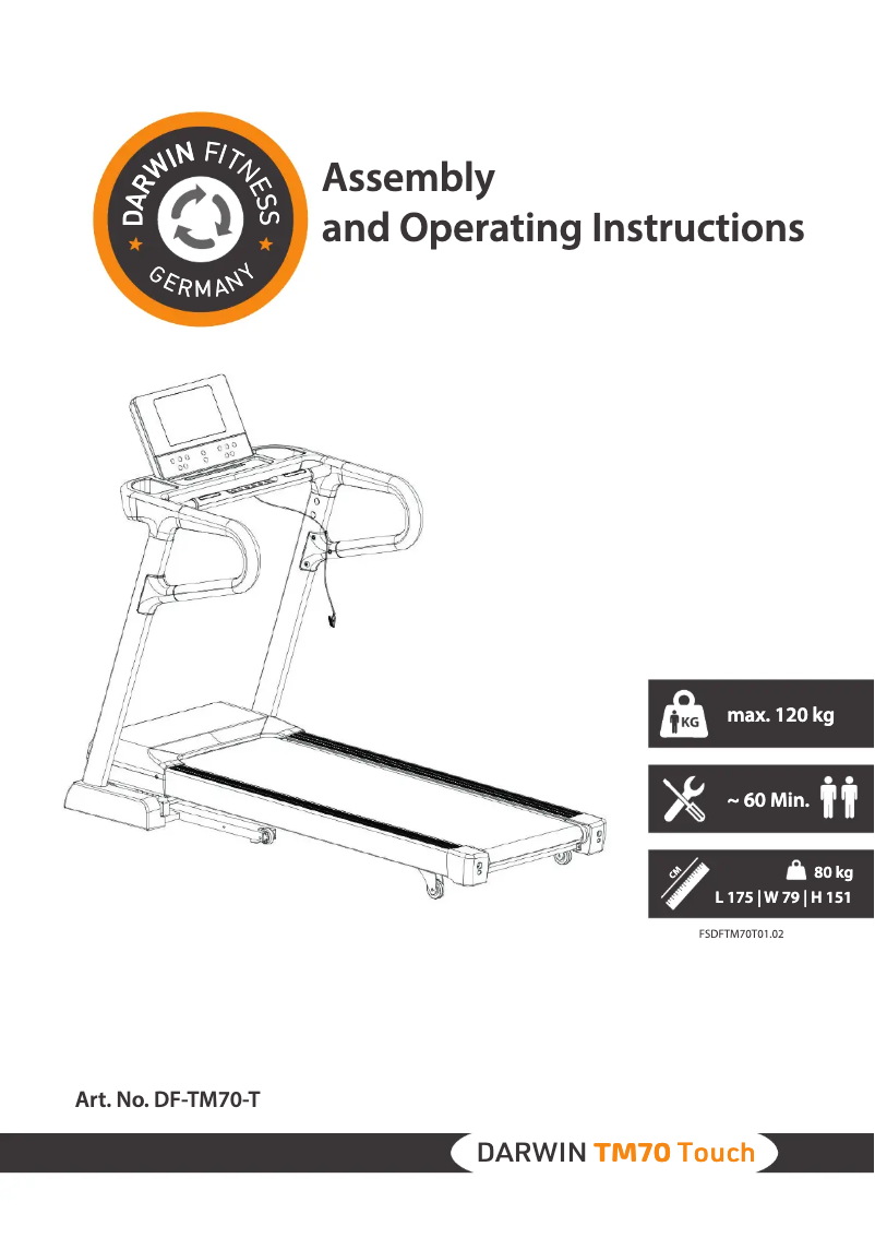 Page n°1 - Manuel utilisateur Darwin TM70 Touch