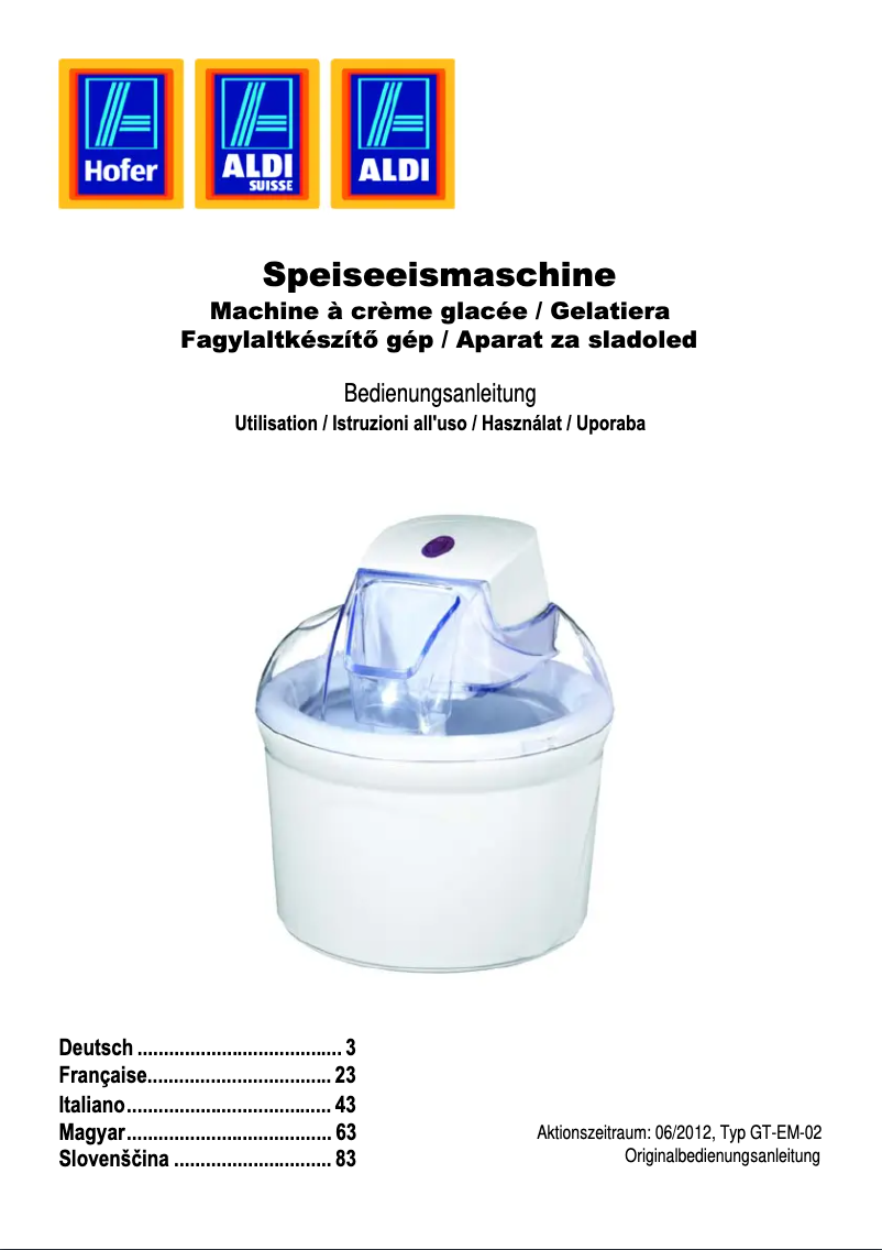 Page 1 de la notice Manuel utilisateur Studio GT-EM-02