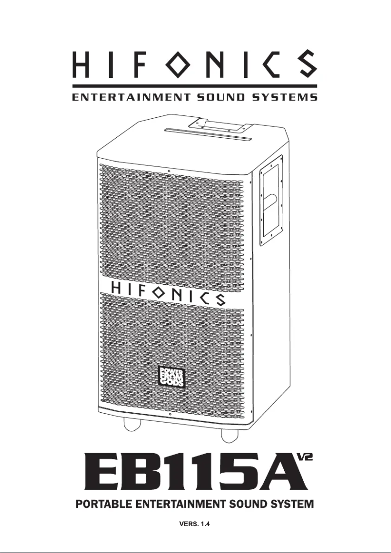 Page 1 de la notice Manuel utilisateur Hifonics EB115A V2