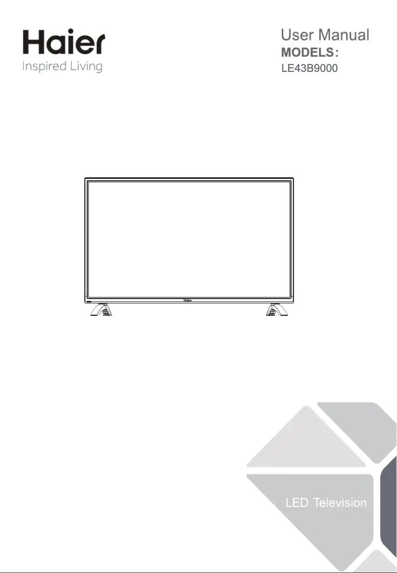 Image de la première page du manuel de l'appareil LE43B9000