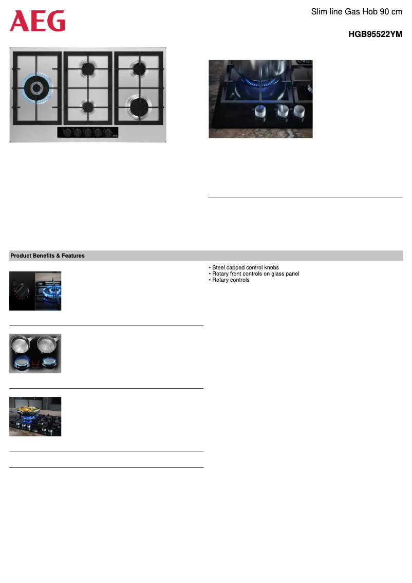 Image de la première page du manuel de l'appareil HGB95522YM