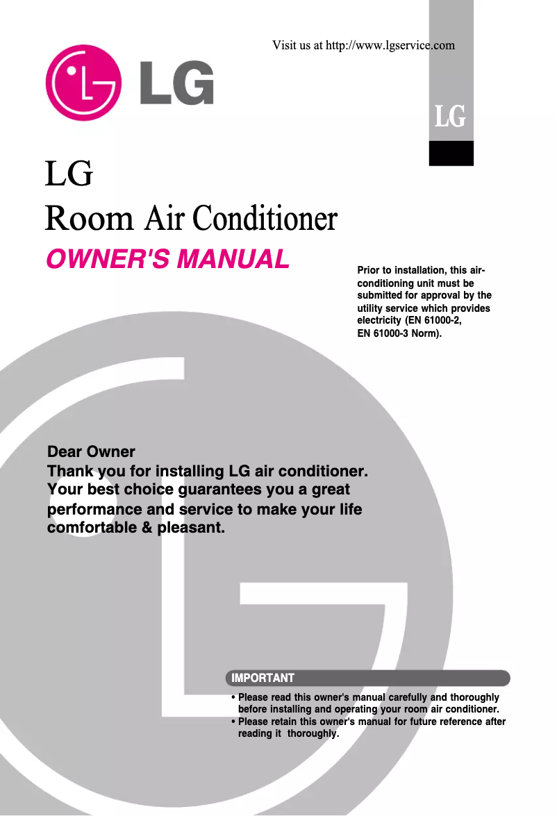 First page image of the manual for A24FR