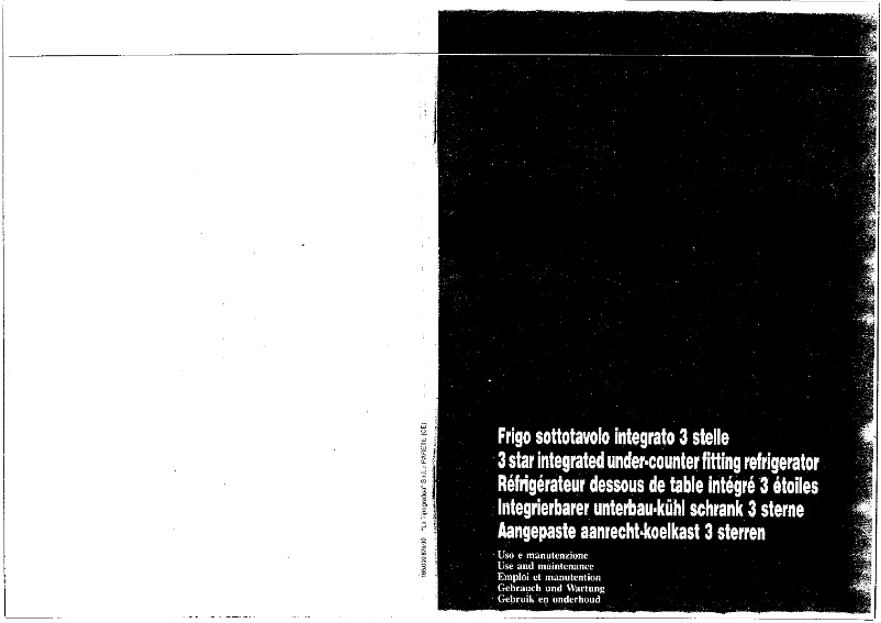 Page 1 de la notice Manuel utilisateur Smeg FR 150 SE