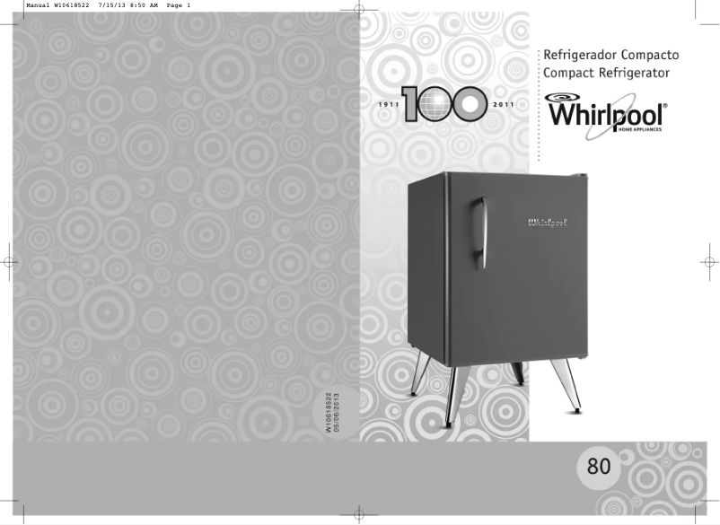 Página 1 del manual Manual de usuario Whirlpool WRA09B2