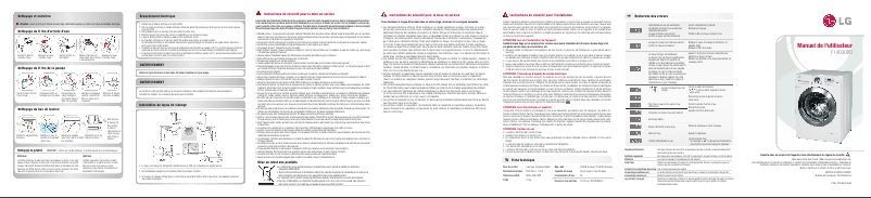Page n°1 - Manuel utilisateur LG F1403RDW