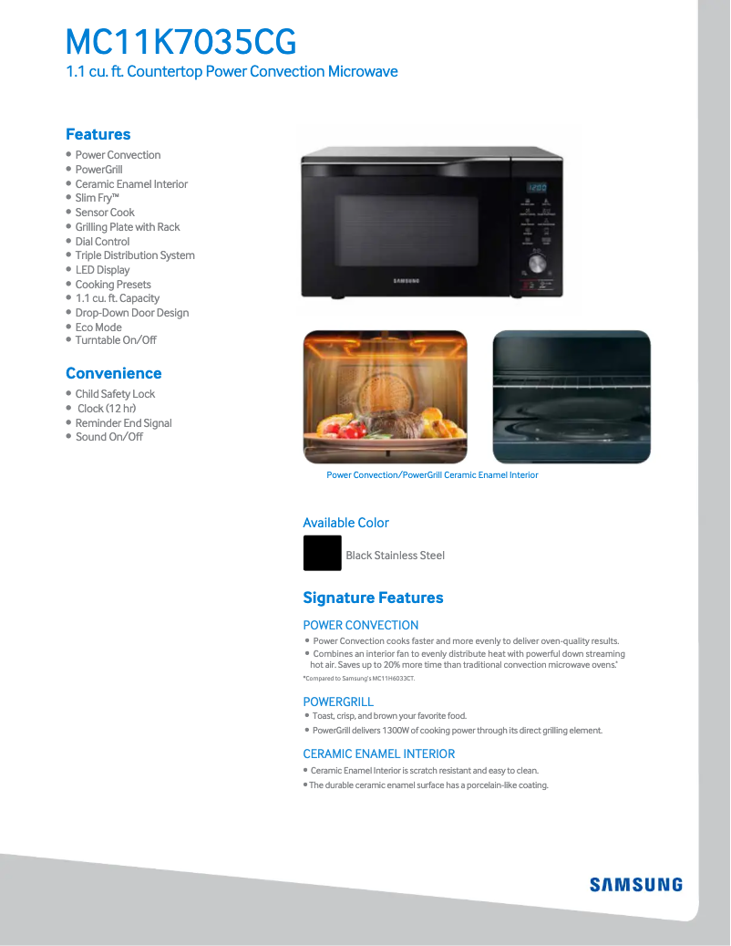 Image de la première page du manuel de l'appareil MC11K7035CG