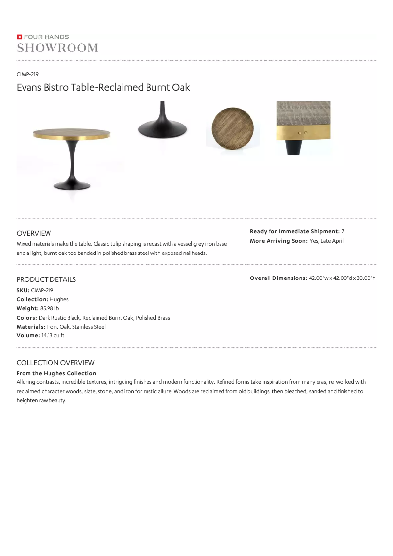 Page 1 de la notice Manuel utilisateur Four Hands CIMP-219