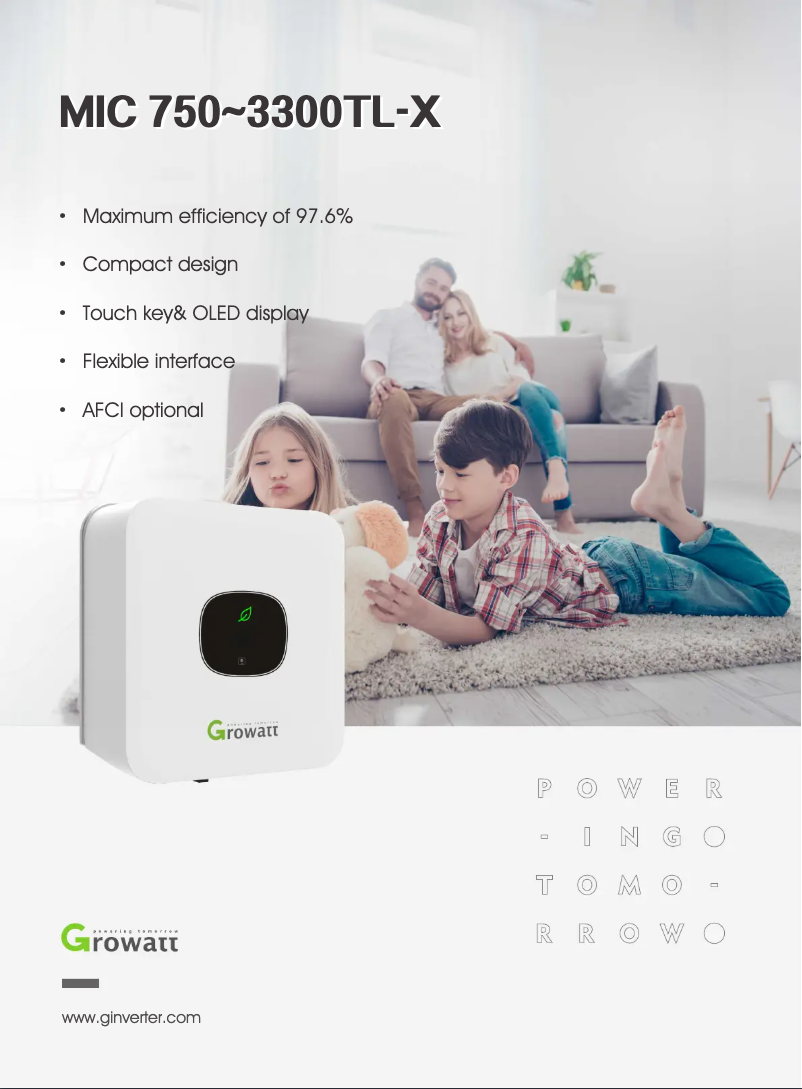 Image de la première page du manuel de l'appareil MIC 3300TL-X