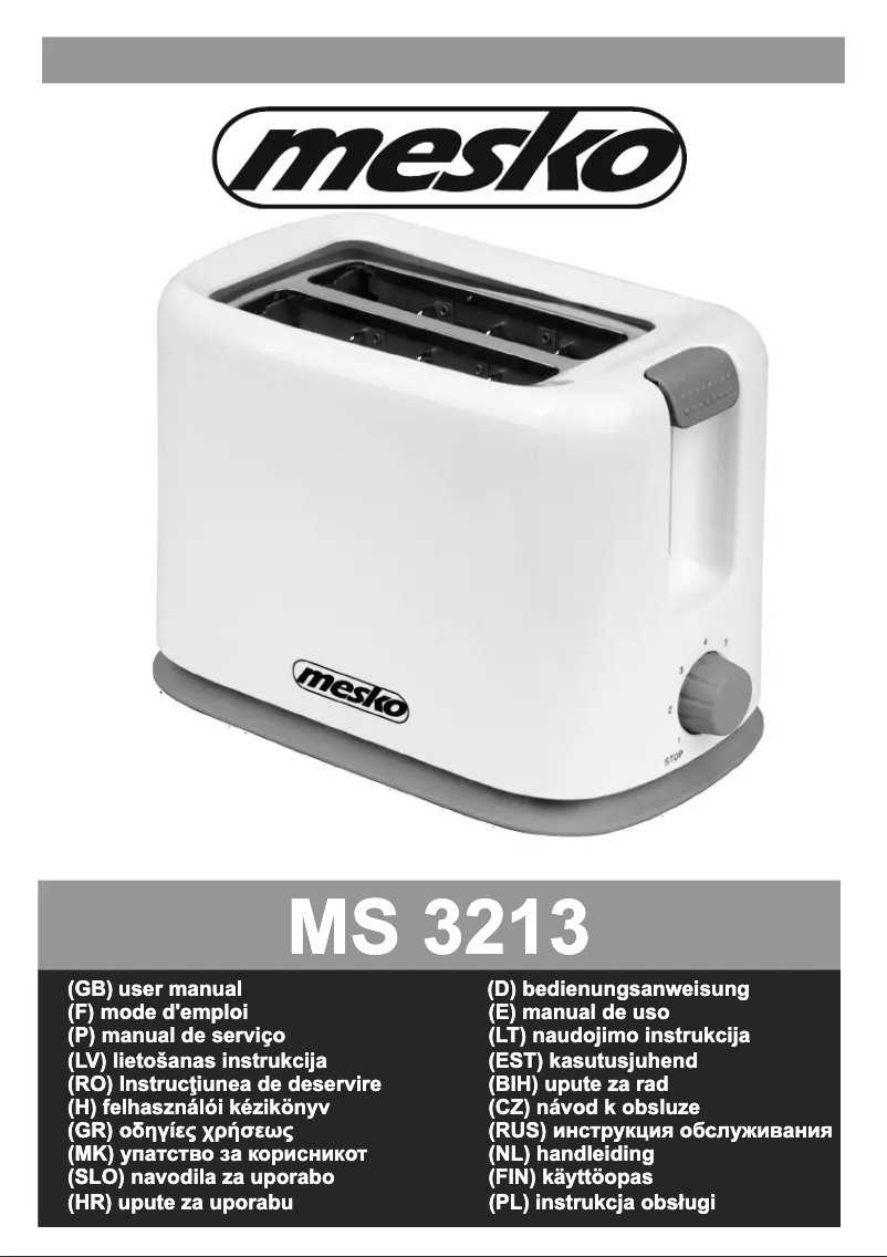 Imagen de la primera página del manual del dispositivo MS 3213