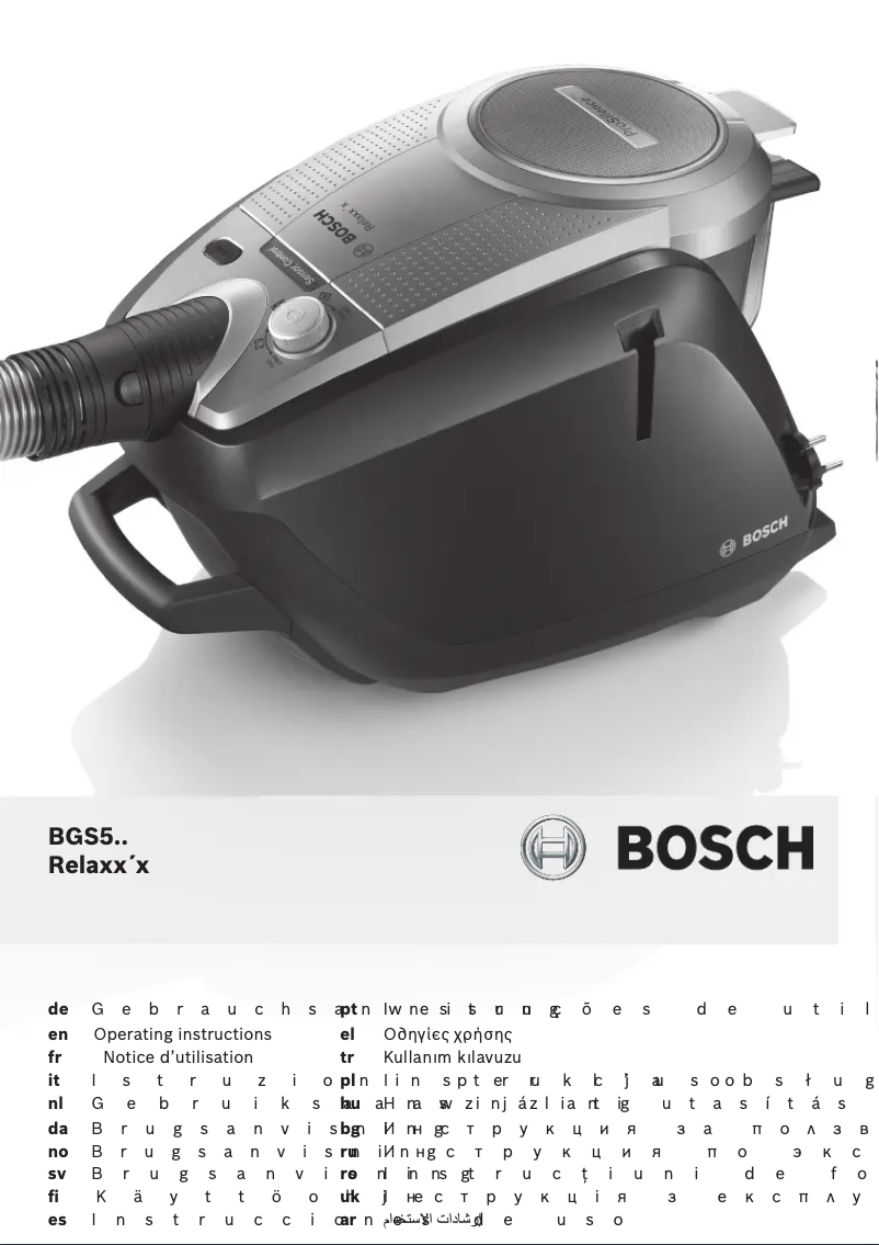 Page 1 de la notice Manuel utilisateur Bosch BGS52230