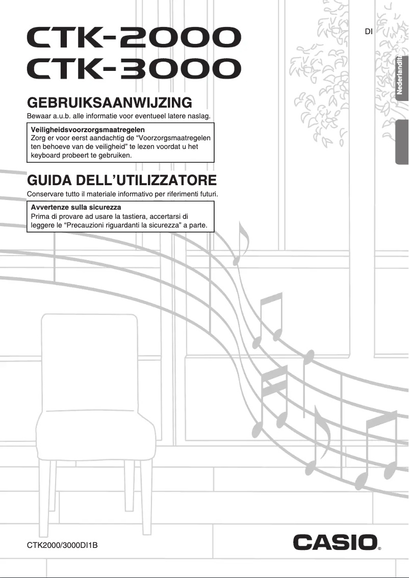 Page 1 de la notice Manuel utilisateur Casio CTL-3000