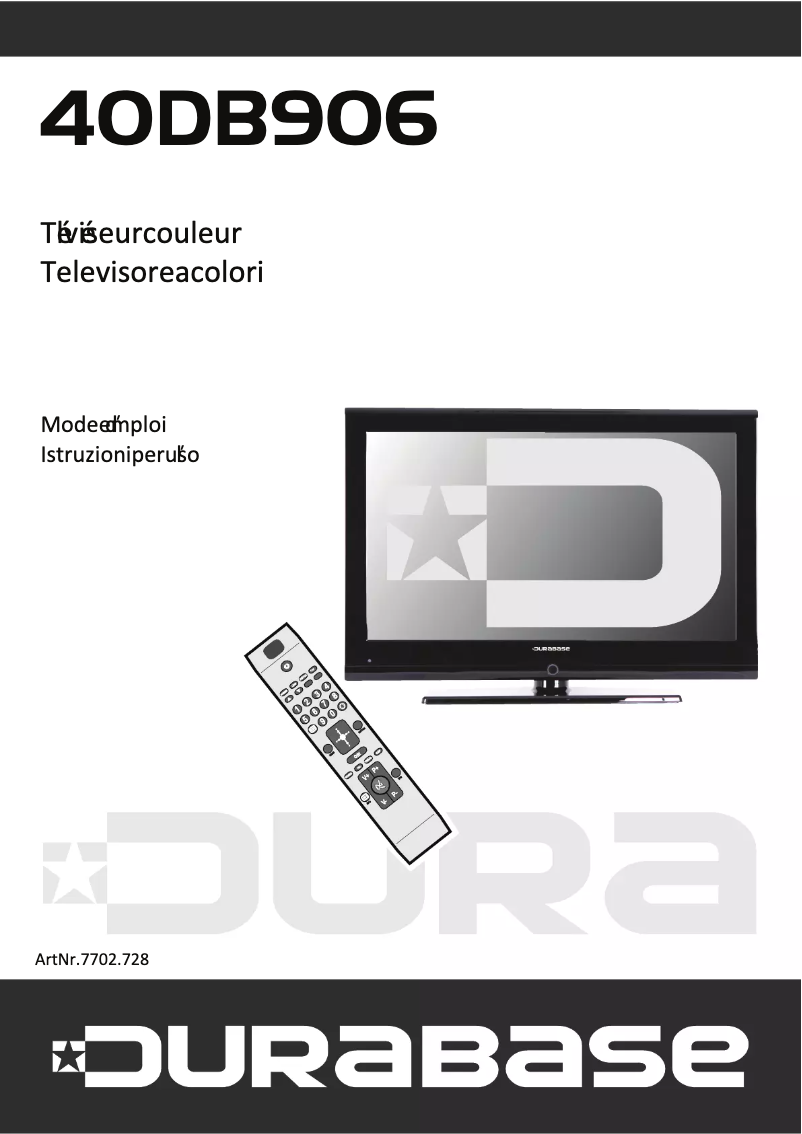 Page n°1 - Manuel utilisateur Durabase 40DB906