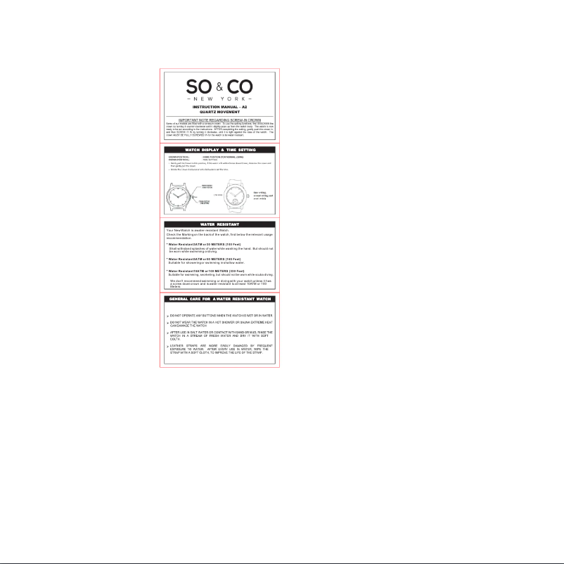 Page 1 de la notice Manuel utilisateur So & Co Madison 5204M