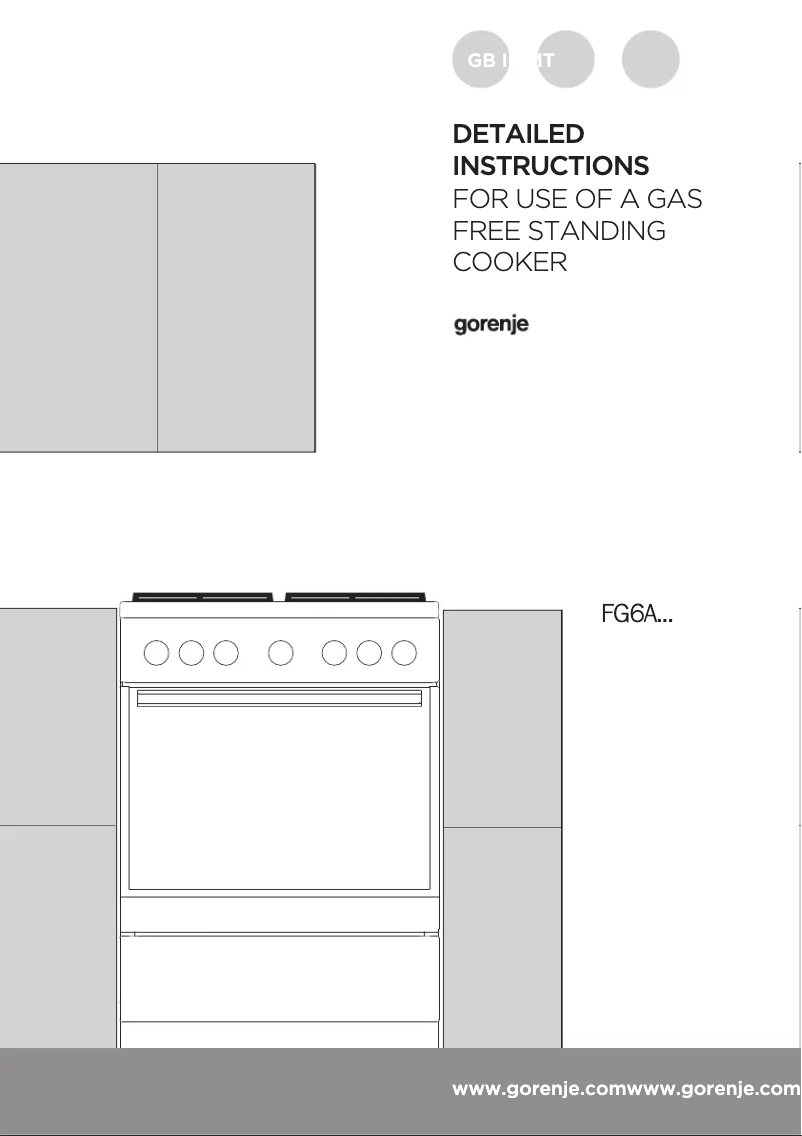 Page n°1 - Guide d'installation Gorenje GI6121WH