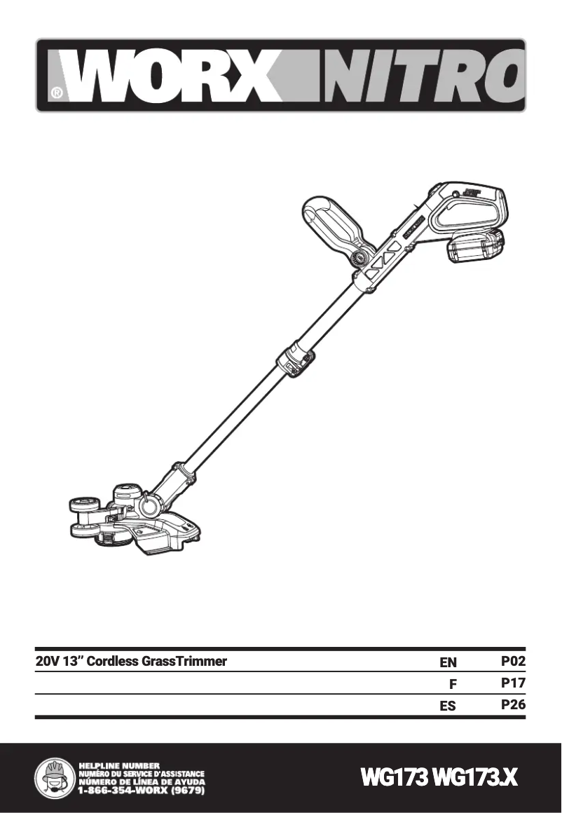Página 1 del manual Manual de usuario Worx WG173.9