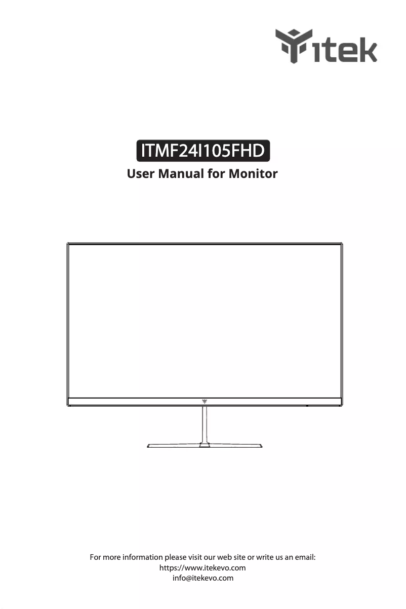 Page 1 de la notice Manuel utilisateur iTek ITMF24I105FHD