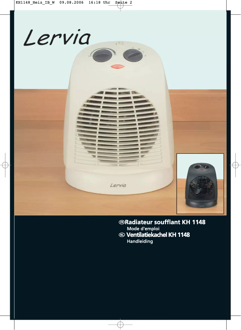 Page 1 de la notice Manuel utilisateur Lervia KH 1148