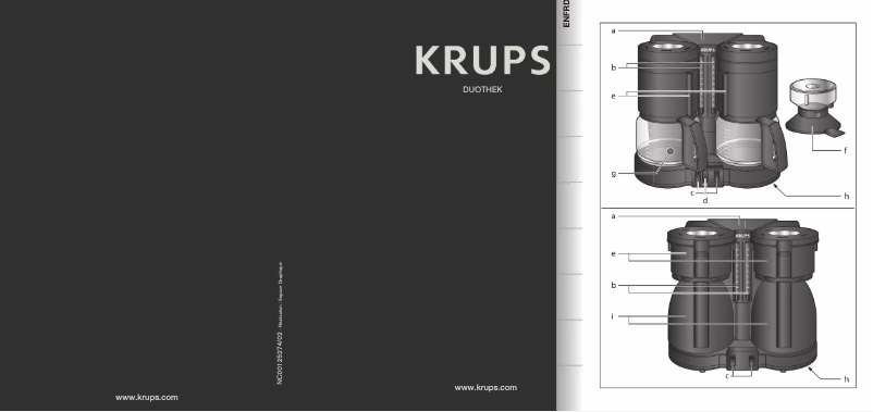 Page n°1 - Manuel utilisateur Krups Duothek Therm F2704299F