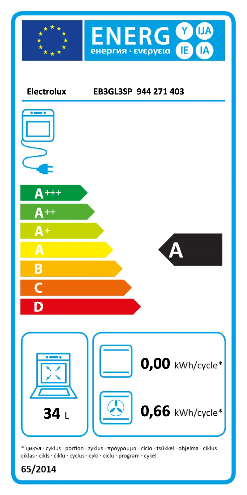 Image de la première page du manuel de l'appareil EB3GL3SP