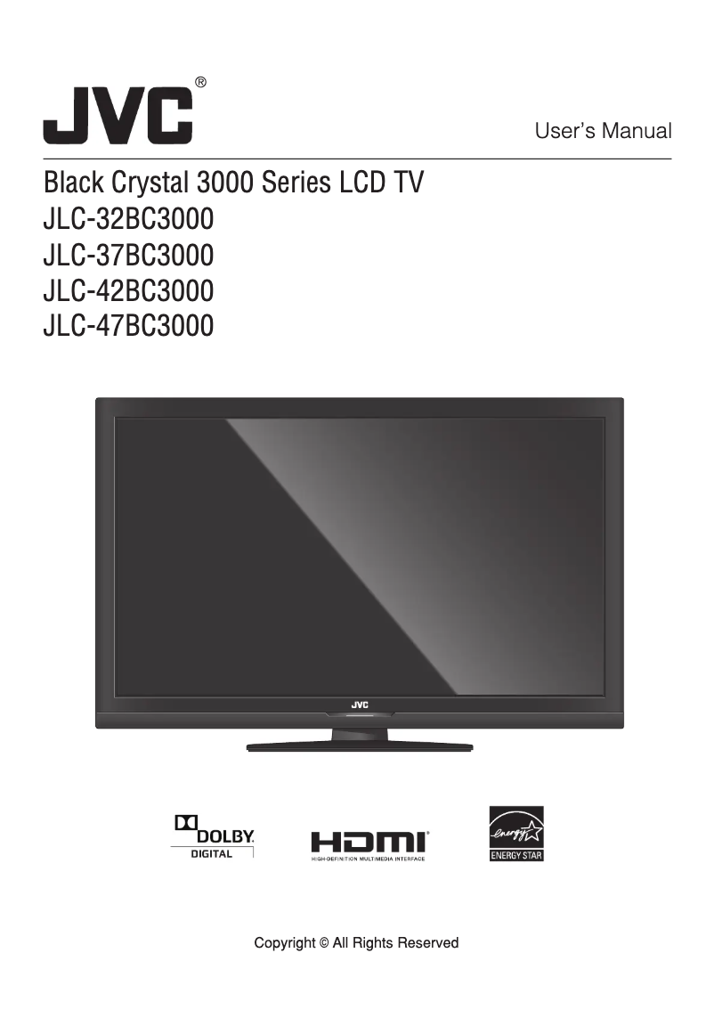 Page n°1 - Manuel utilisateur JVC JLC42BC3000