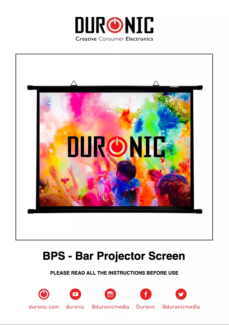 Page 1 de la notice Manuel utilisateur Duronic BPS