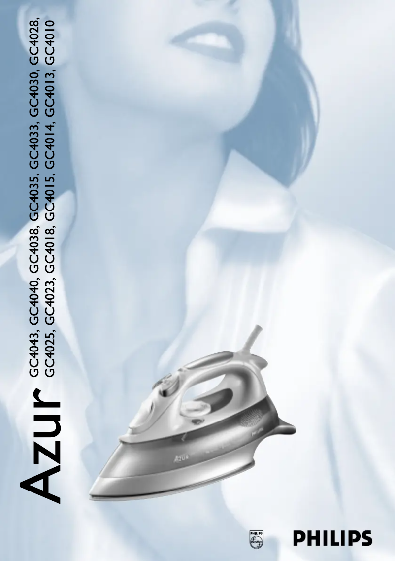 Page 1 de la notice Manuel utilisateur Philips Azur GC4038
