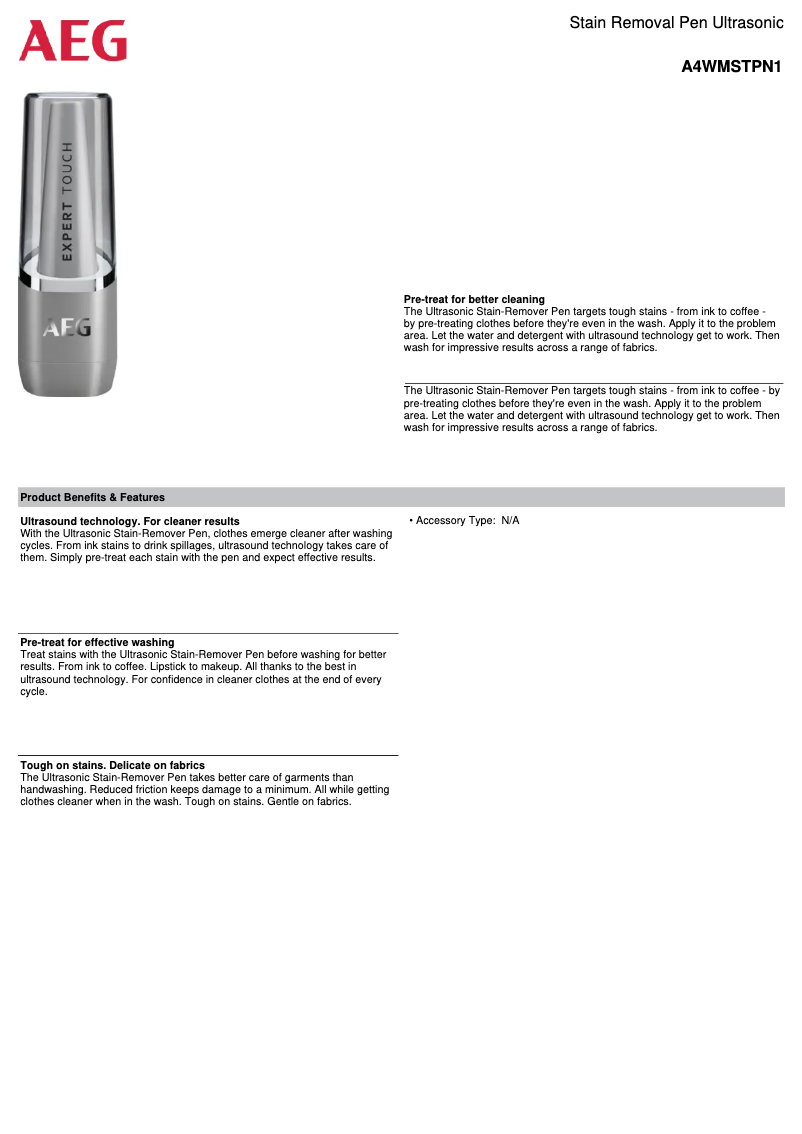 Image de la première page du manuel de l'appareil A4WMSTPN1