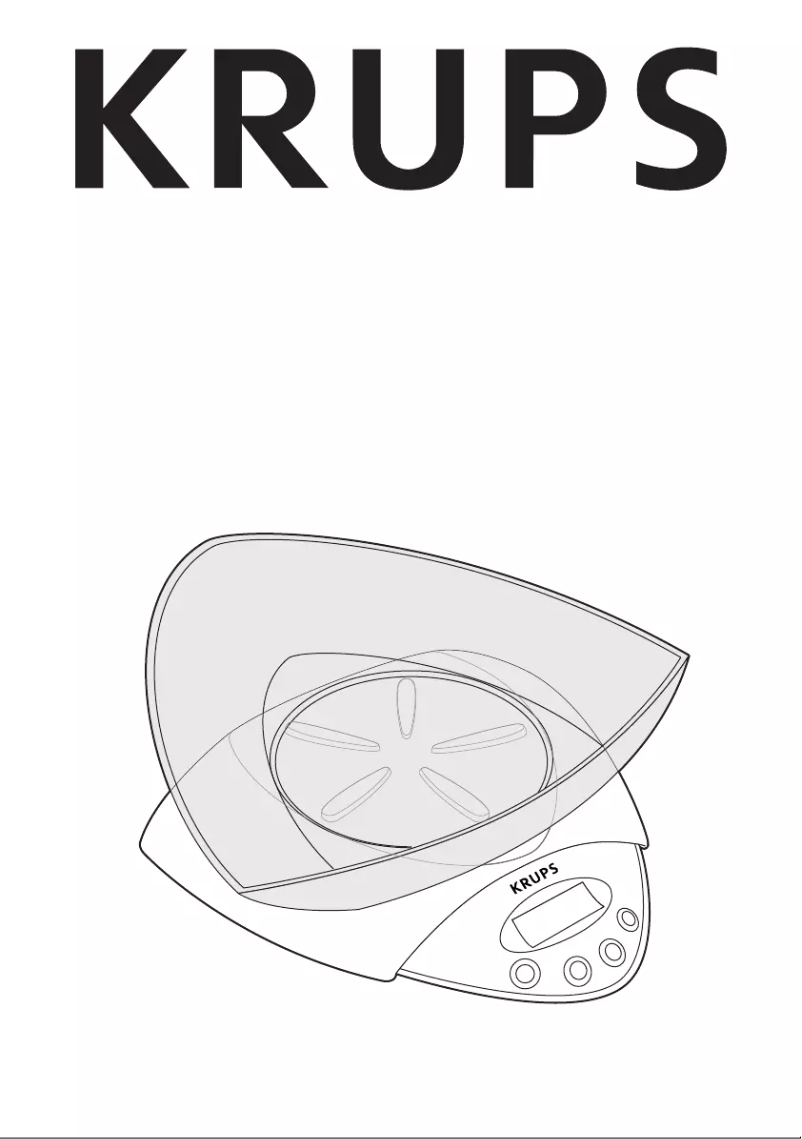 Page n°1 - Manuel utilisateur Krups ScaleControl 3000 F84370