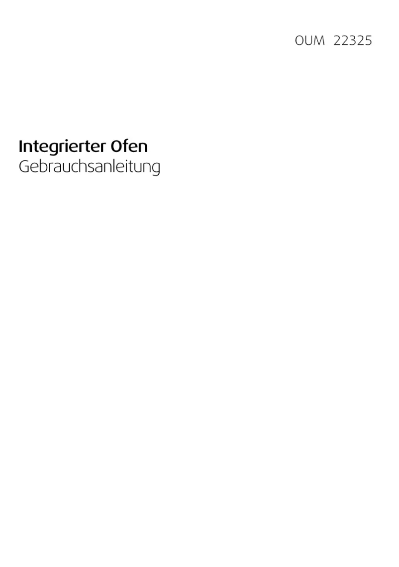 Page n°1 - Manuel utilisateur Beko OUM 22325