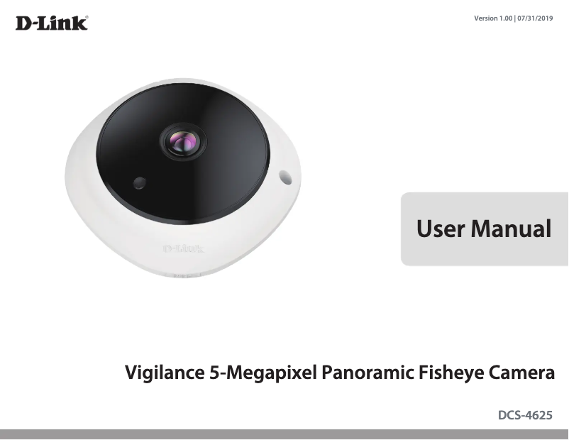 Page 1 de la notice Manuel utilisateur D-Link DCS-4625
