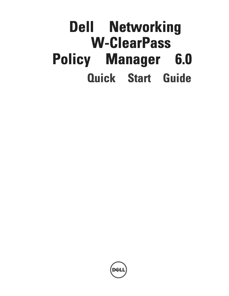 Image de la première page du manuel de l'appareil ClearPass 500