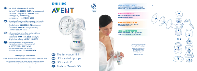 Imagen de la primera página del manual del dispositivo AVENT SCD236