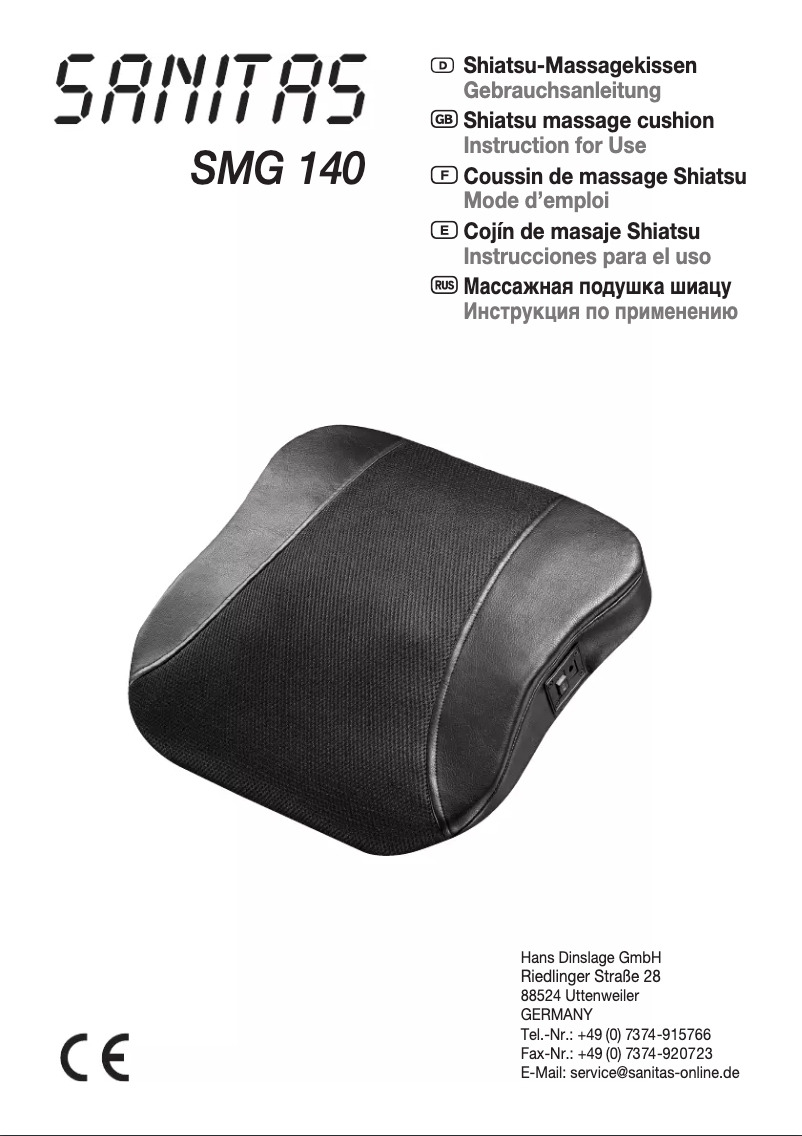 Image de la première page du manuel de l'appareil SMG 140