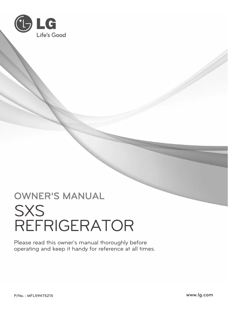 Página 1 del manual Manual de usuario LG GR-L247STSL