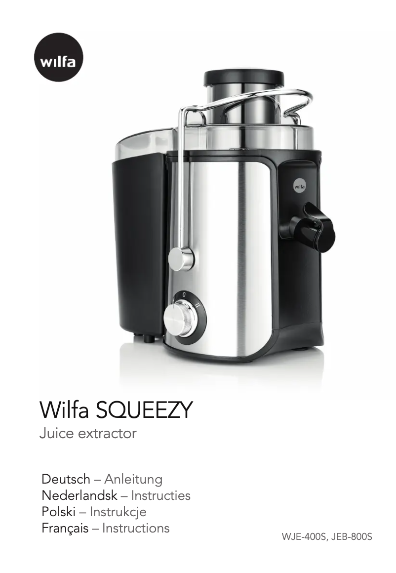 Page n°1 - Manuel utilisateur Wilfa Squeezy JU1S-400