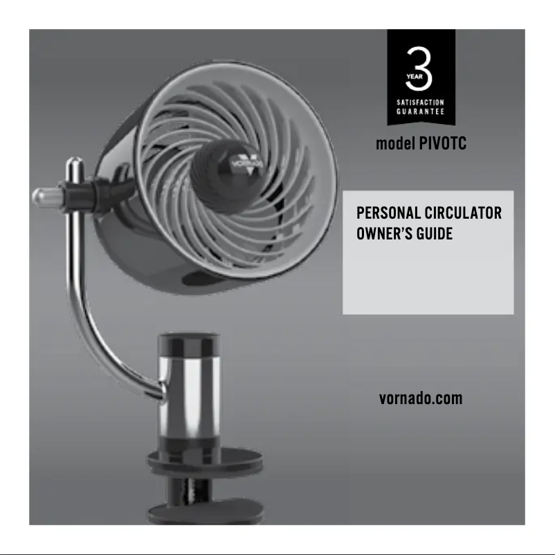 Image de la première page du manuel de l'appareil PIVOT Clip