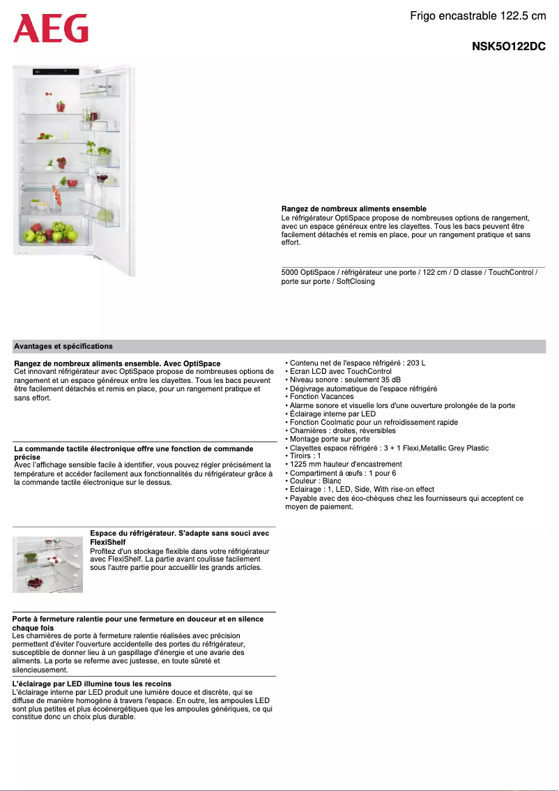 Image de la première page du manuel de l'appareil NSK5O122DC