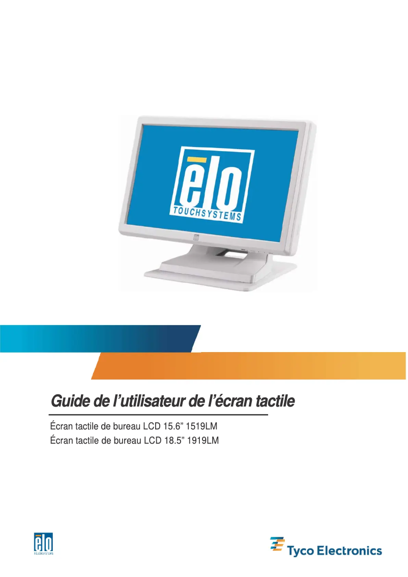 Page 1 de la notice Manuel utilisateur Elo 1519LM